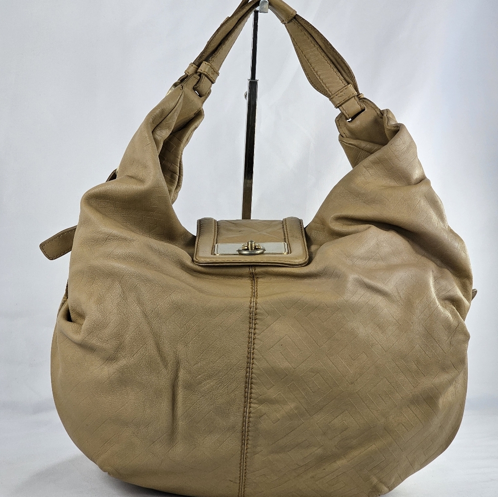 Givenchy Textured Patent Leather Hobo Bag